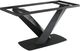 Armen Living Everett Walnut Dining Table with Black Base -1
