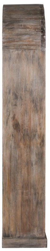 Classic Home Brown 82" Tall Arch Bookcase-3