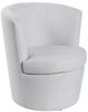 Stylecraft White Swivel Tub Chair-0