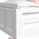 Elements International Hampton Kids White Youth Twin/Full Loft Bed with Ladder-4