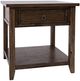Jofran Inc. Bakersfield Brown End Table-0