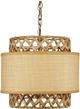 Currey & Company Isola Khaki/Natural Chandelier-2