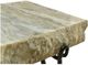 Moe's Home Collection Alpert Light Brown Marble Square Accent Table with Black Iron Legs-2