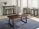 Steve Silver Co. Jennings 3-Piece Cherry Occasional Table Set with Ebony Base-1
