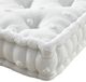 Olliix by Urban Habitat Brooklyn Ivory 20"x"20x"5" Cotton Jacquard Square Floor Pillow Cushion-1