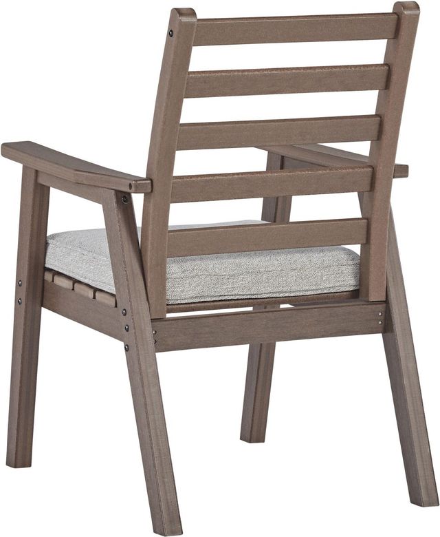 Signature Design by Ashley® Emmeline Brown Outdoor Dining Arm Chair with Cushion-3