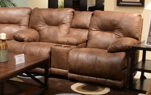 Catnapper® Voyager Reclining Lay Flat Console Loveseat with Storage and Cupholders-0
