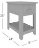 Jofran Inc. Cannon Valley Brown Chairside Table-2
