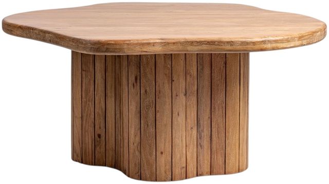 Classic Home Alvaro Golden Wheat 65" Free Form Dining Table-2
