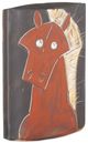 Currey & Company Artistic Black/Red Horse Large Vase-2
