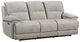 New Classic® Home Furnishings Camden Brown Power Reclining Sofa with Power Headrest and Footrest-0