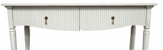 Million Dollar Rustic Frosted White 60'' Console Sofa Table-1