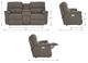 La-Z-Boy® Brooks Sugar Power Reclining Loveseat with Console, Headrest, and Lumbar-2