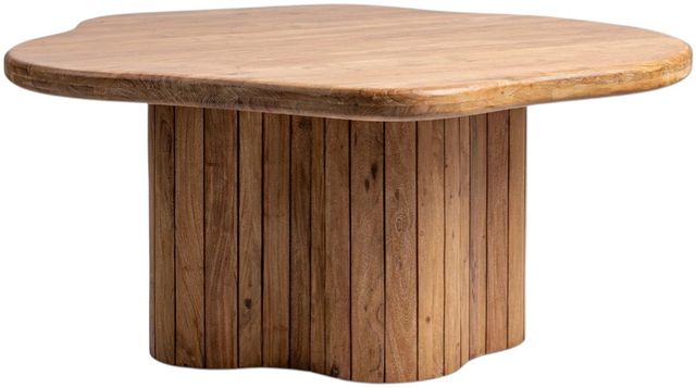 Classic Home Alvaro Golden Wheat 65" Free Form Dining Table-4