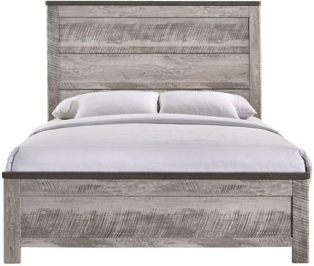 Elements International Millers Cove Gray Queen Panel Bed-1