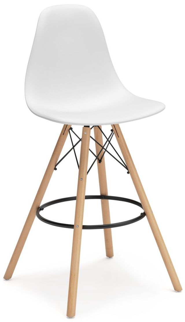 Signature Design by Ashley® Jaspeni White/Natural Counter Stool-0