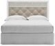 Signature Design by Ashley® Altyra Beige/White Queen Upholstered Panel Headboard-2