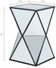 Olliix by Madison Park Silver Hendrix Angular Mirror Accent Table-3