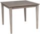 John Thomas Furniture® Dining Essentials Taupe Gray 36'' Dining Table with 36" Shaker Legs-0