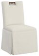 Fairfield® Customizable Entree Dining Pull Short Back Skirted Dining Chair with Tobacco Legs-0