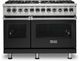 Viking® 5 Series 48" Cast Black Pro Style Dual Fuel Range-0