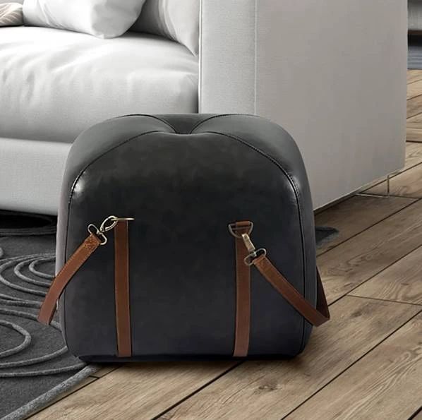YHD Amel Bomber Jacket Pouf Ottoman-1