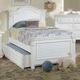 American Woodcrafters 6510 Cottage Traditions Clean White Cottage Twin Panel Bed-1