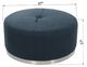 Stylecraft Blue Round Ottoman-4