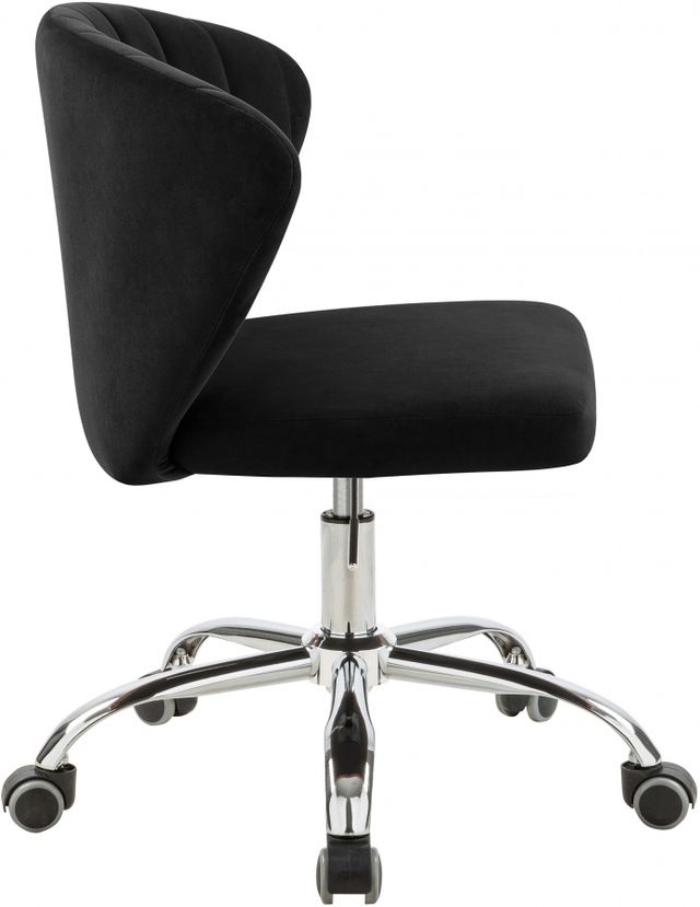 Meridian Furniture Finley Black Velvet Office Chair-3