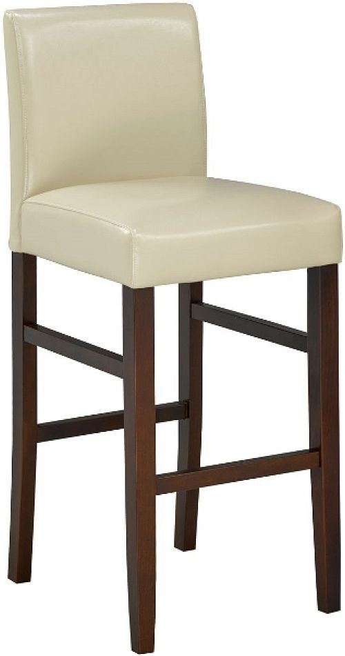 Brassex Inc. 2-Piece Brown/Cream 24'' Counter Stool Set-0