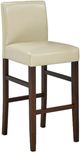 Brassex Inc. 2-Piece Brown/Cream 24'' Counter Stool Set-0