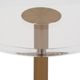 Sagebrook Home Talia Clear Accent Table with Gold Base-3