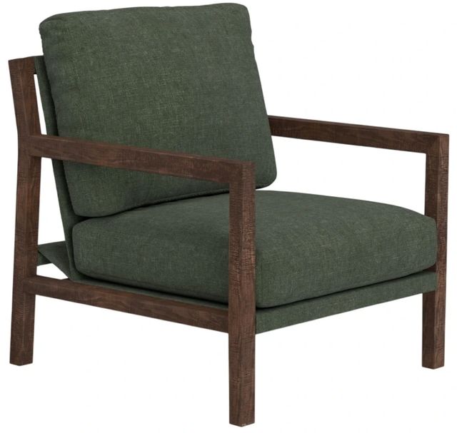 International Furniture Direct Milan Brown/Olive Arm Chair-0
