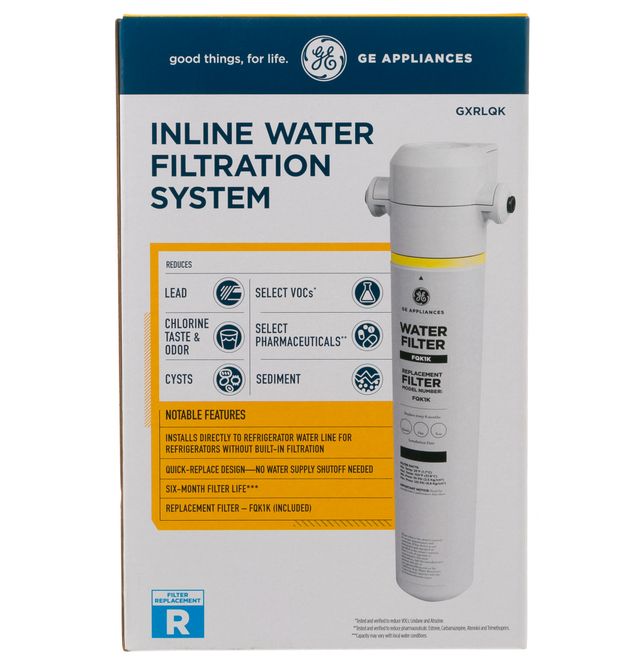 GE® In-Line Water Filtration System  for Refrigerators or Icemakers-2
