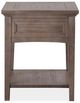 Magnussen Home® Paxton Place Dovetail Gray Rectangular End Table-5