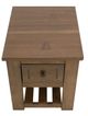 International Furniture Direct Parota III Barrel Brown Chairside Table-2