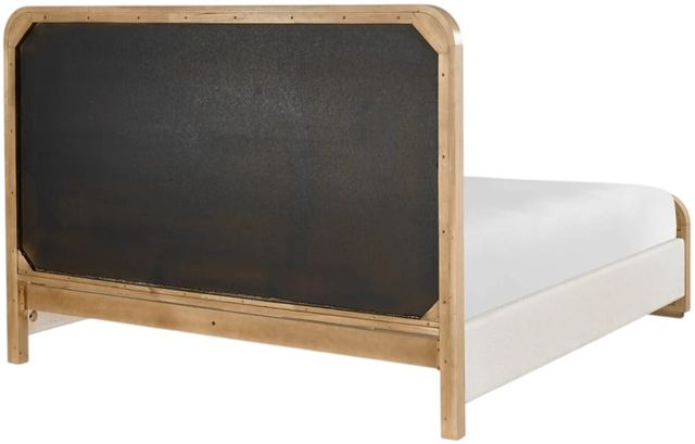 Universal Explore Home™ Modern Nomad Canberra Ivory/White Oak King Upholstered Panel Bed-3