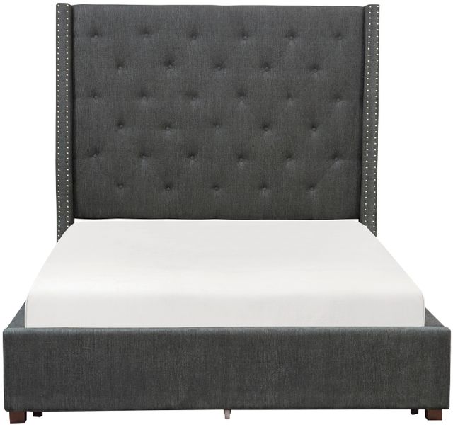Homelegance® Fairborn Gray Upholstered Full Platform Bed-2