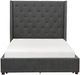 Homelegance® Fairborn Gray Upholstered Full Platform Bed-2