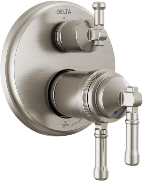 Delta Broderick® 17T Series Lumicoat® Stainless 3-Setting Integrated Diverter Trim-0