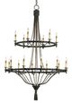 Currey & Company Priorwood Pyrite Bronze Chandelier-0