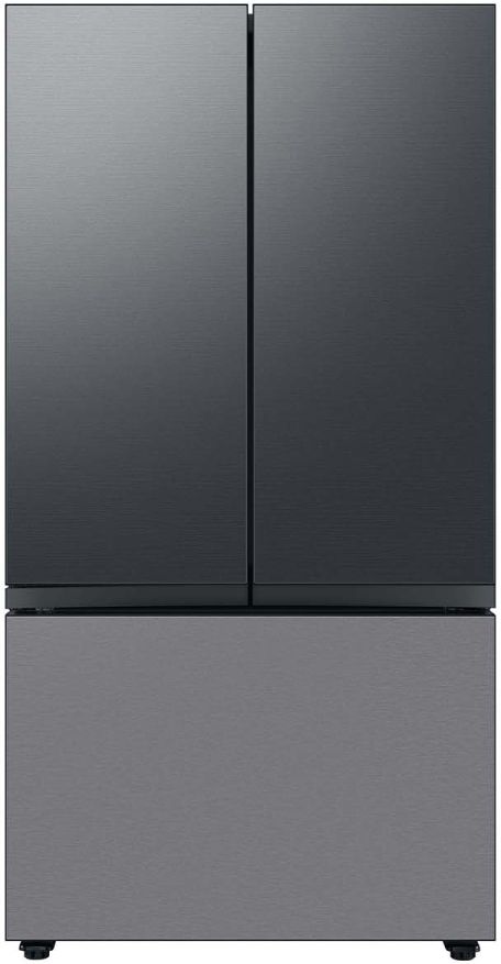 Samsung Bespoke 18" Matte Black Steel French Door Refrigerator Top Panel-2