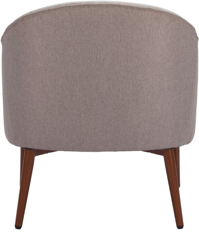 Zuo® Modern Carter Gray/Walnut Accent Chair-3