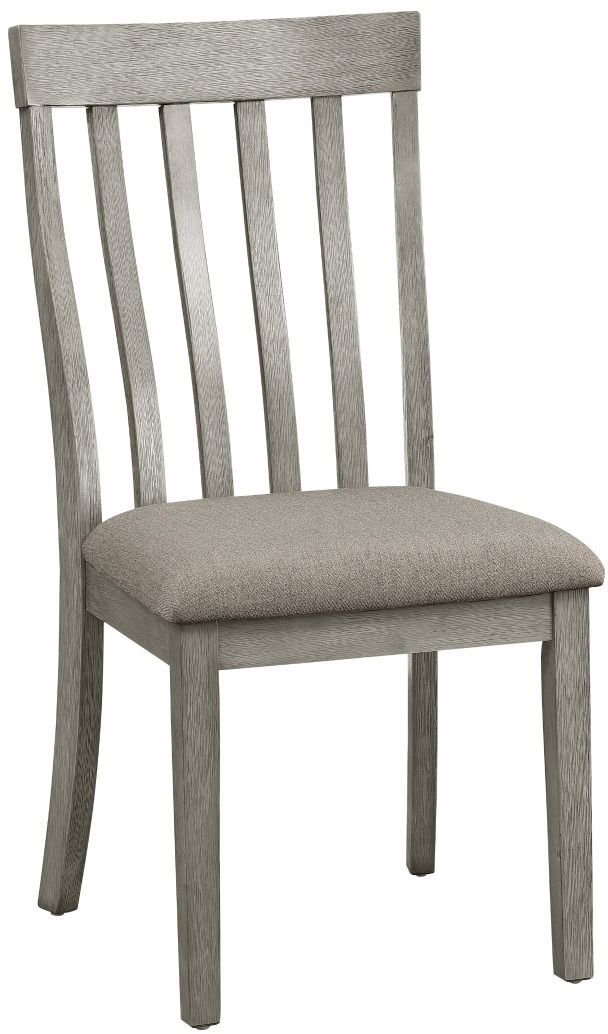 Mazin Furniture Armhurst Wire Brush Light Gray Side Chairs-0