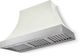 AGA Cascade 48" White Wall Mounted Range Hood with Antique Brass Trim-0