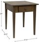 Boulder Creek Furniture Shaker Flagstone Large End Table-2