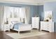 Mazin Furniture Mayville White Twin Sleigh Bed-1