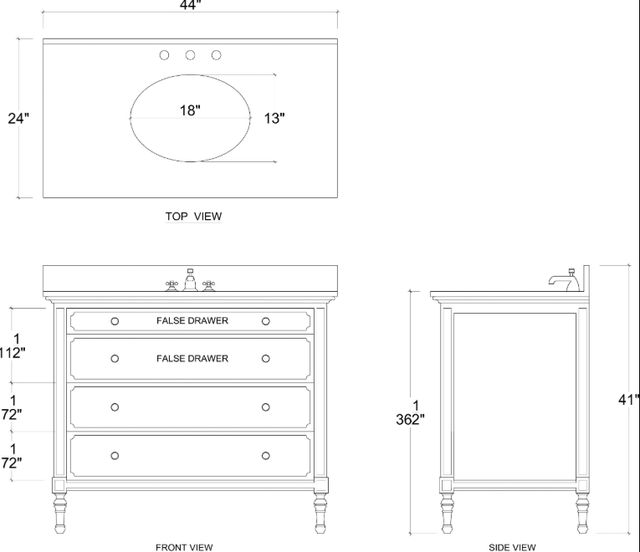 Bramble Customizable Carrington Single Vanity-1