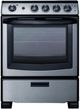 Summit® 24" Black/Stainless Steel Electric Range and Convertible Hood-2