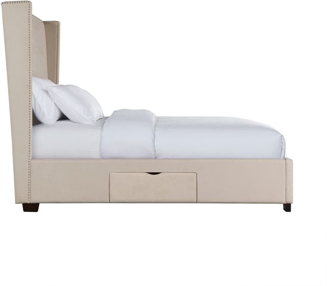 Elements International Magnolia Sand Queen Upholstered Storage Bed-1